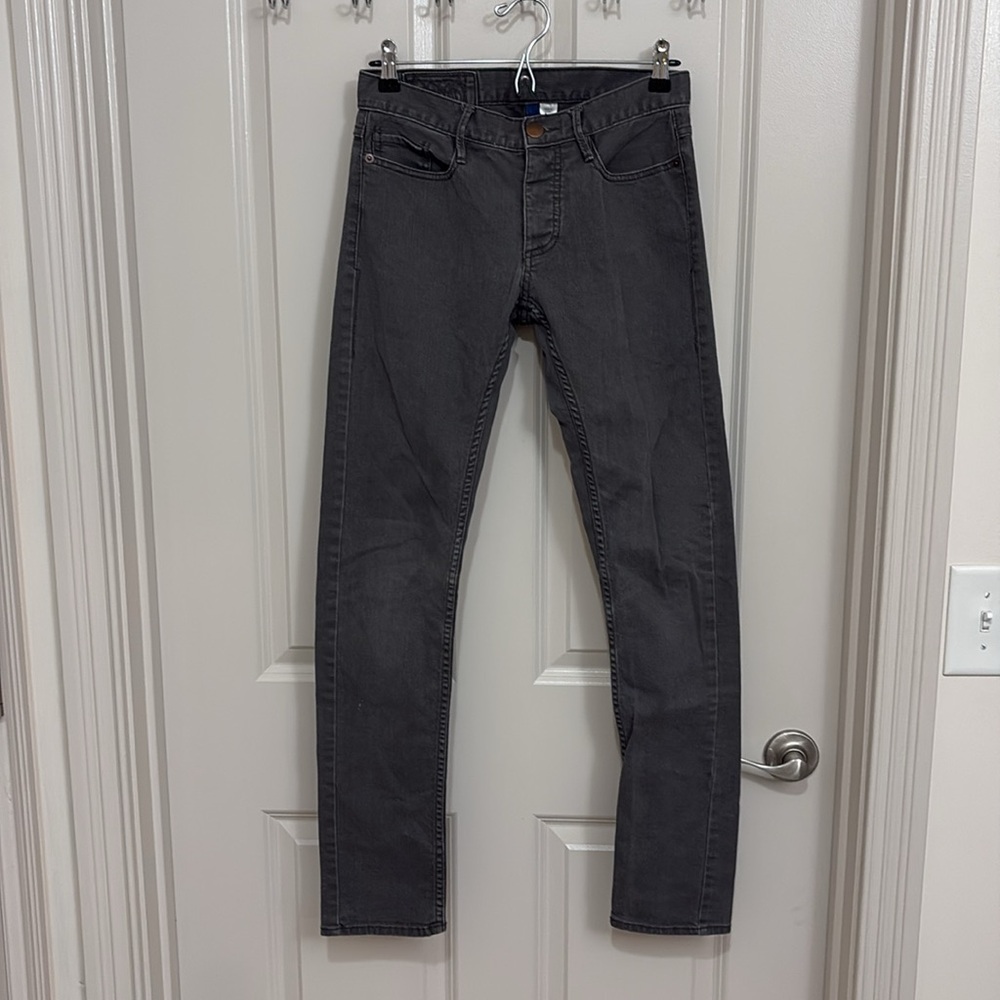 H&M Gray Low Rise Button Fly Skinny Jeans - Picture 4 of 12